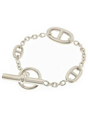 Hermes Bracelet Bangle Silver
